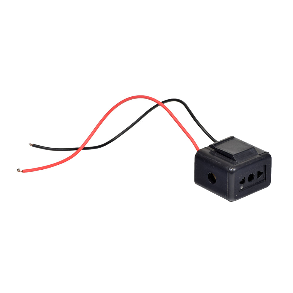 Universal Directional Blinker Module for Gas & Electric Scooters, featuring a compact black device with red wires, essential for various recreational scooter models, matching many Chinese-made scooters.