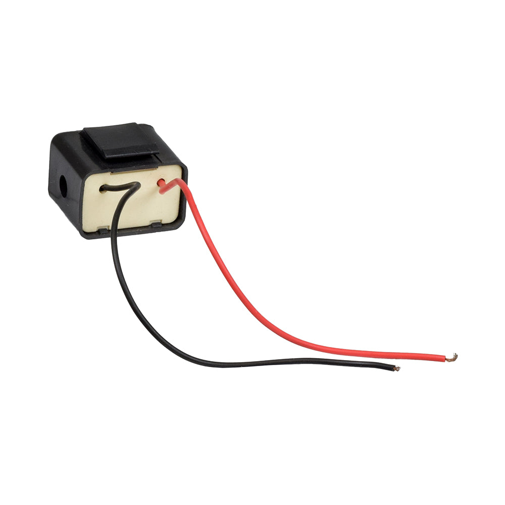 Universal Directional Blinker Module for Gas & Electric Scooters featuring a compact black and red design with attached wires, compatible with X-Treme X-360 and similar Chinese-made scooter models.