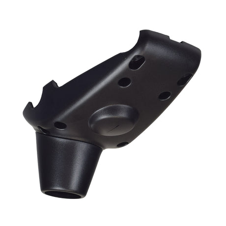 Bottom Console Shroud for the Go-Go Elite Traveller Plus (SC53/SC54), a black plastic cover with multiple holes, essential for protecting the scooter's electronics from dirt and moisture.