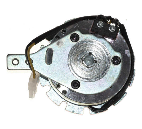 Brake Assembly for Go-Go Elite Traveller (SC40E/SC44E) & Ultra X (SC40X/SC44X): A small metal device with wires, designed for compatibility with Warner model WR198 for mobility scooters.