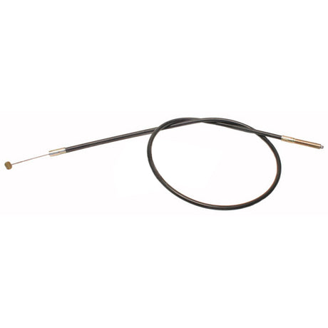 Brake Cable for Arctic Cat Snowmobiles (1974-1981), featuring a black cable with a metal rod, suitable for replacement brake systems.