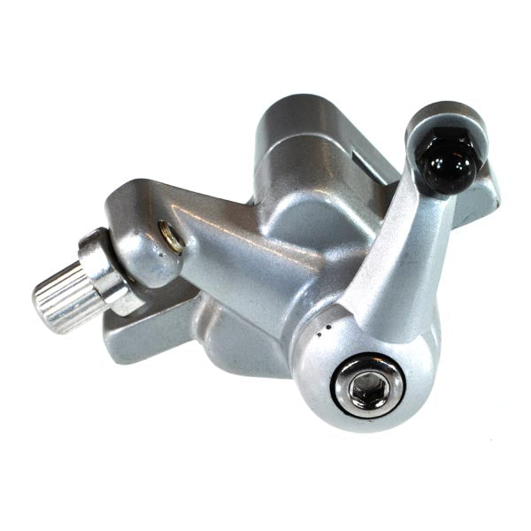 Brake Caliper Assembly for Bladez and Tanaka Powerkarts, showing a close-up of the silver and black metal part with visible lever mechanism, designed for specific Tanaka and Bladez powerkart models.