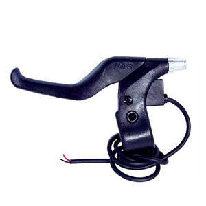 Brake Lever Assembly for Razor Mini Chopper and Ground Force Go-Kart, showing a close-up of the black lever with attached brake cable, ready for installation.