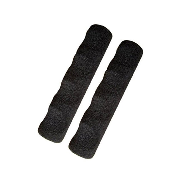 Pair of black Brake Lever Covers for Scooters, made of soft silica gel, providing a comfortable grip for fingers and ensuring a secure hold on scooter levers.