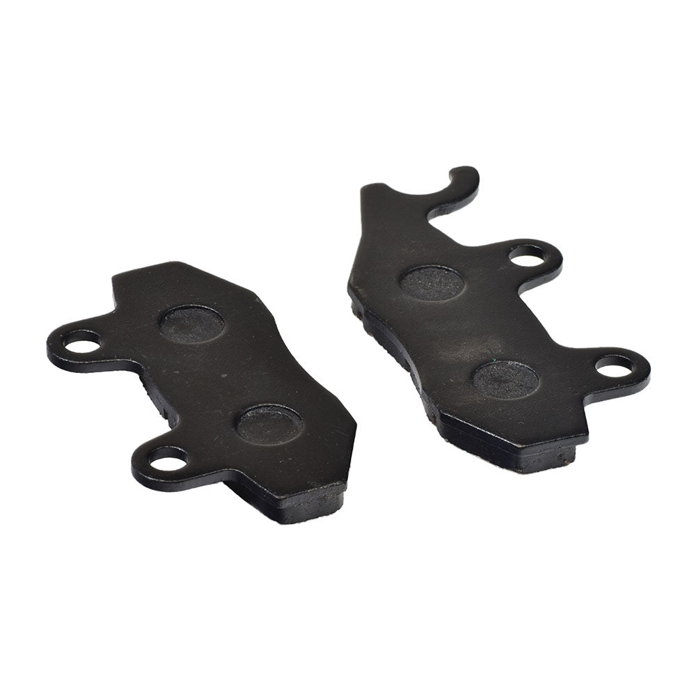 Rear Brake Pads for the Baja Sun City (SC150) - a pair of black plastic parts designed for superior stopping power and durability, ideal for urban commuting.