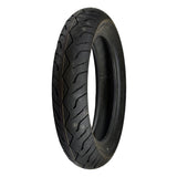 Bridgestone 120/80-14 M/C HOOP B03F front tire for 2006-Current Suzuki Burgman 400, featuring a close-up of its black tread pattern designed for optimal performance in both highway and urban traffic conditions.