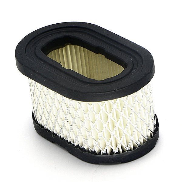 Close-up of Air Filter (494586, 497725) for Briggs & Stratton Engines, detailing the fine mesh texture designed for 5.0 Hp Quantum engine models in the 12U800 - 12W800 series.