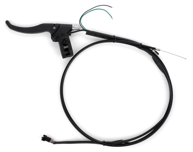 Brake Lever Assembly for the Minimoto Jeep Dune Buggy, featuring a black cable with a black handle.