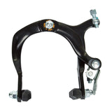 Bull Dog Type Brake Caliper from Sunlite, featuring a black and silver design with a metal nut, suitable for various scooters and bicycles.