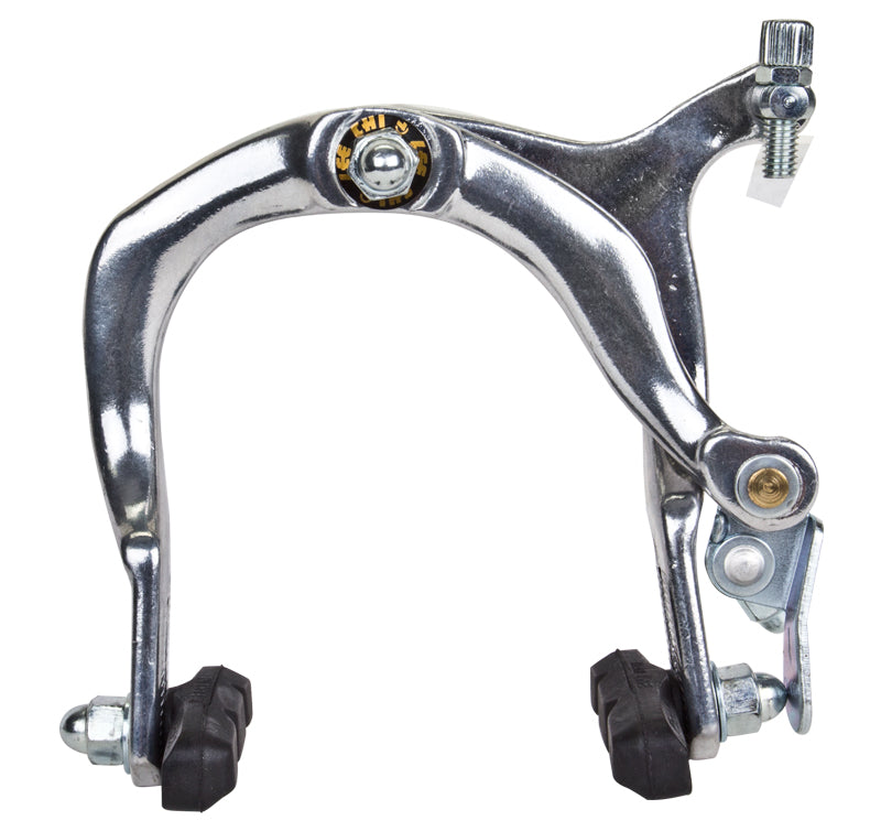 Bull Dog Type Brake Caliper featuring a silver brake lever with black rubber wheels, ideal for various scooters and bikes.