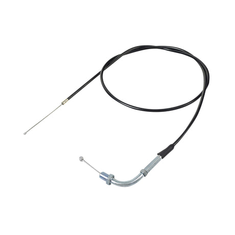 39 Throttle Cable with a black sleeve and metal handle, designed for precise compatibility checks by measuring your old cable's length.