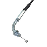 39 Throttle Cable with a metal screw and black handle, featuring a black sleeve.