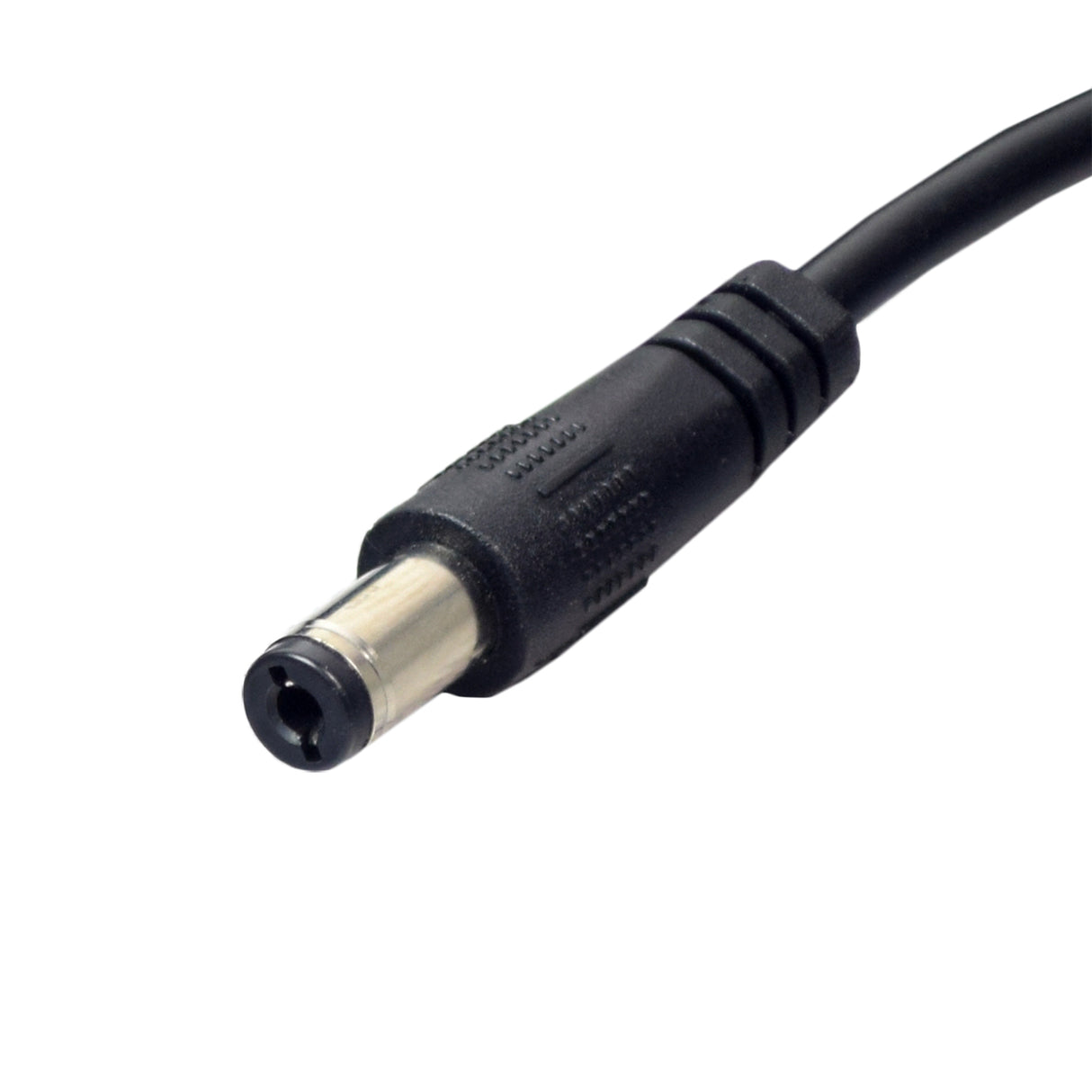 42 Volt Charger for Swagtron EB Series Electric Bikes, featuring a black coaxial connector and cable, optimized for Lithium-ion batteries, visible in close-up for accurate detailing.