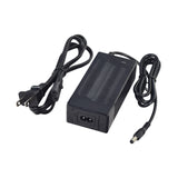 42 Volt Charger for Jetson® Bolt & Bolt Pro Electric Bicycles, featuring a black power cord with a coaxial connector and a power supply unit, optimized for Lithium-ion batteries.