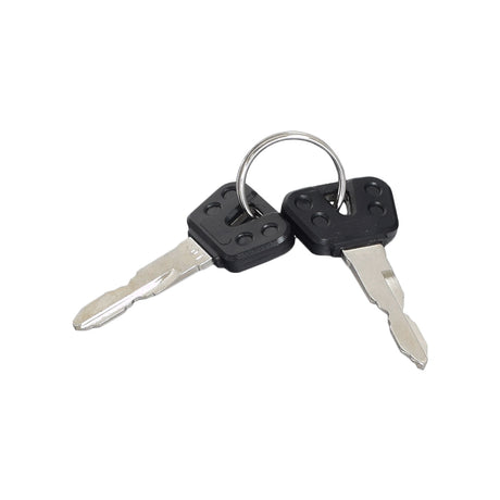 Keys for the C.T.M. HS-235 Mobility Scooter (Set of 2) - Close-up of a single metal key on a ring, designed to replace lost or misplaced scooter keys.