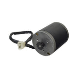 24 Volt 200 Watt XYD-15A Electric Motor with 11 Tooth #25 Chain Sprocket, featuring a black and silver cylindrical body, visible black wire with white connector, and compact design for versatile rotation.