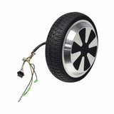 Hub Motor for the Coolreall Dreamwalker Hoverboard, featuring a 36-volt motor with a rim for 6.5 tires, visible wires, and a black tire.