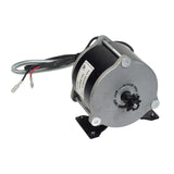 500 Watt Motor with 9-Tooth Sprocket for Razor Crazy Cart XL (Versions 1+), showing a compact electric motor with attached wires and a visible mounting bracket featuring multiple screw holes.