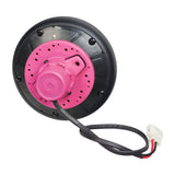 Rear Wheel & Hub Motor Assembly for the Razor Power Core E90 (V2+) & Power Core E90 Sprint (V1+), showing a black and pink circular unit with an attached wire, designed for easy replacement.