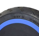 Close-up of the 150 Watt Hub Motor & 6 Rear Wheel Assembly for the Ninebot ZING E10 eKickScooter, showcasing the flat-free rubber tire with low-siped street tread.