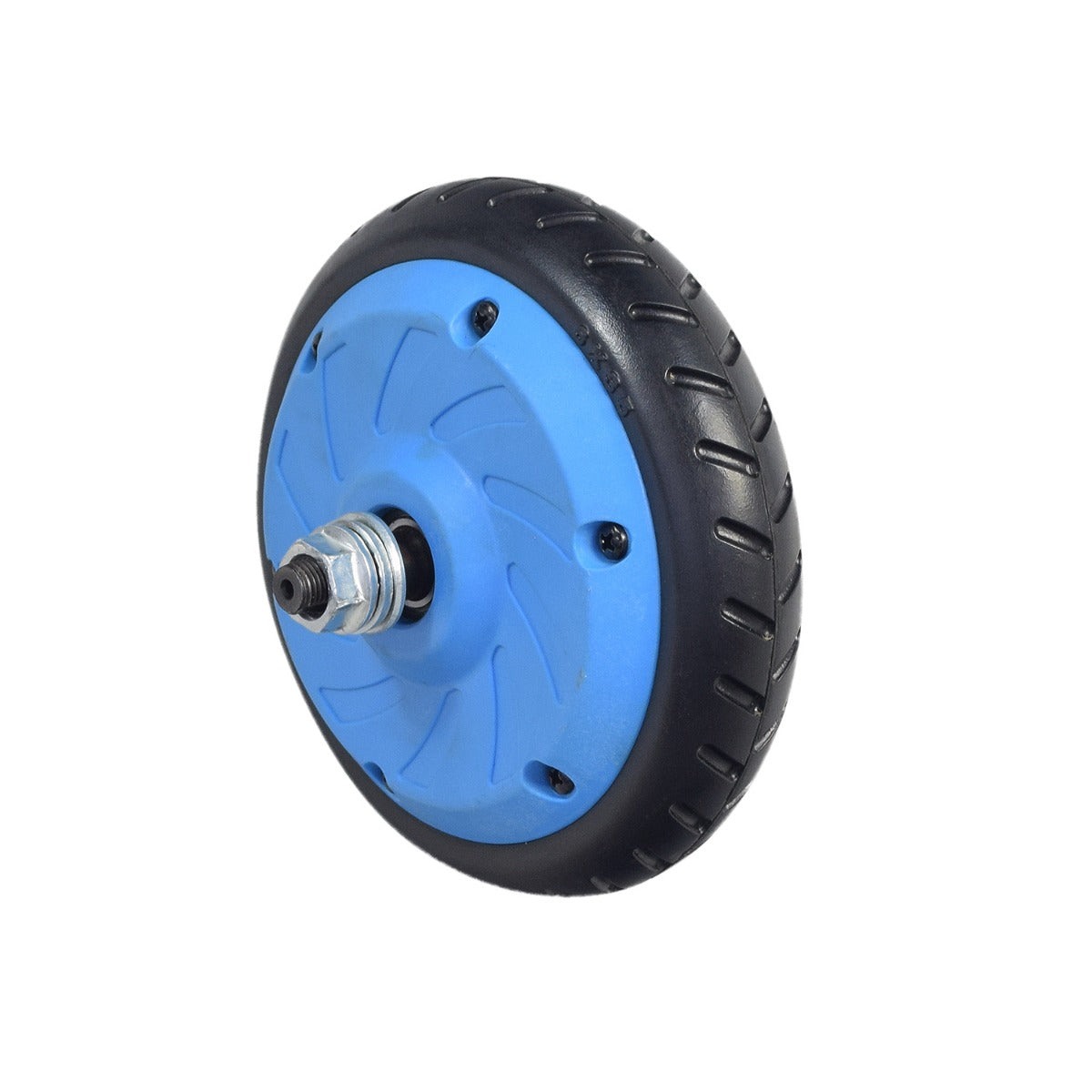 Hub Motor & Rear Wheel Assembly for the GOTRAX GKS Electric Scooter, featuring a sleek wheel with a visible bolt and flat-free tire, designed for easy replacement and efficient performance.