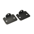 Calf Pad Backing Plate for Jazzy, Jet, and Quantum Power Chairs, featuring a pair of black metal brackets with pre-drilled holes for secure attachment, compatible with multiple models.