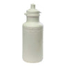 California Springs Custom 22 oz. Tether-cap Bottle, white plastic, cylindrical shape with a tether cap, close-up view.