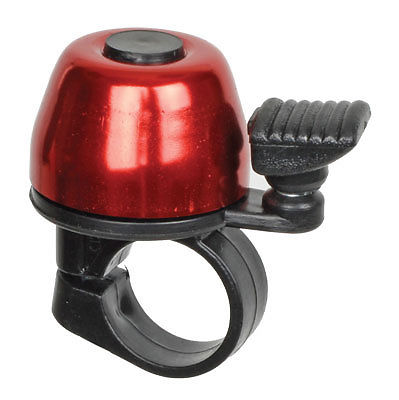 Candy Handlebar Bell by Sunlite, designed for bikes and scooters, featuring a sleek, round shape with a smooth lever for easy ringing. Enhance your ride with this fun, practical accessory.