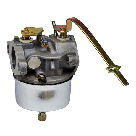 Carburetor 631921/632284 for Tecumseh H25, H30, & H35 Engines, featuring a metal handle and intricate metal components, designed for small engines, generators, go-karts, and mini bikes.