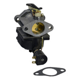 Carburetor 640330A with Solenoid for Tecumseh OHV140, OHV170, OHV175, OHV180, and OV490 Engines, shown installed with gasket and solenoid, highlighting its compatibility for small engine applications.