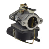 Carburetor 640330A with Solenoid for Tecumseh OHV Engines, featuring a black plastic handle, visible screws, and metal components, designed for lawn mowers and small engine applications.