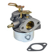 Carburetor 640349/640052/640054 for Tecumseh HMSK105, LH318SA, and LH358SA Engines, featuring a metal body with an attached gasket and visible screws, designed for small engine applications.