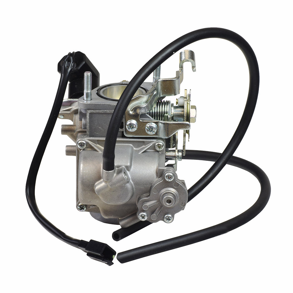 250cc Carburetor with Automatic Choke for Baja Wilderness Trail 250 (WD250) ATV - VIN Prefix LAPS, featuring a close-up of the engine with visible black wires and metal components.