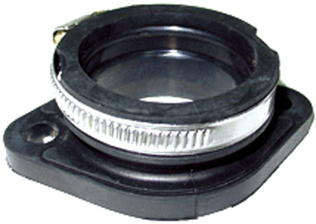 Carburetor Mounting Flange for 650cc Polaris RXL Snowmobiles (1991-1996) - Close-up of a black and silver circular component crucial for connecting the carburetor to the engine's cylinder head.