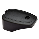 Caster Cap for the Jazzy 614 and 614HD, a black plastic object with a central hole, compatible with both front and rear positions on either left or right side.