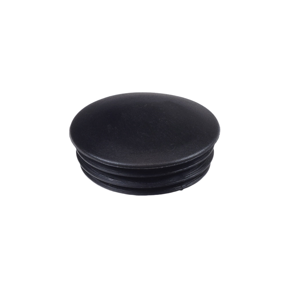 Caster Fork Dust Cover for Shoprider Power Chairs, featuring a close-up of black, round plastic discs, essential for protecting the caster assembly's ball bearings and springs from dust and moisture.