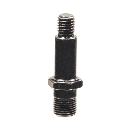 Close-up of the Caster Fork Pivot Stud for the Jazzy 614 and 614 HD power chairs, showcasing the metal bolt's intricate threading and cylindrical shape.