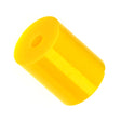 Caster Shock Fork Spring for the Invacare 3G Storm Series, a yellow polyurethane cylinder with a central hole, designed for smooth rides and safety in power chairs.