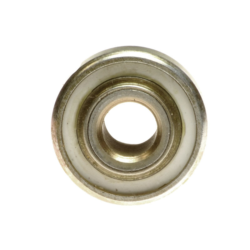 Caster Wheel Stem Flange Bearing for Invacare Power Chairs, showing a close-up of the metal circular bearing with a central hole, highlighting its precise hardware design.