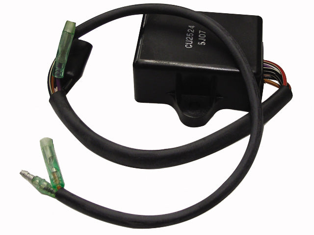 CDI Module for 550cc Arctic Cat Snowmobiles (1999-2003), a black electrical device with visible wires and adapters, designed as an exact replacement for original modules.