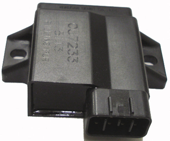 CDI Module for 570cc Arctic Cat Snowmobiles (2003/2006), black electronic device with connector ports, fits original mounting holes.