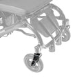 CFPC17FS-12 front caster fork assembly shown in color on the Drive Medical CarbonTouch Power Wheelchair (CFPC17FS), rest of the power chair greyed out