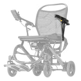 CFPC17FS-17 left armrest assembly shown in color on the Drive Medical CarbonTouch Power Wheelchair (CFPC17FS), rest of the power chair greyed out