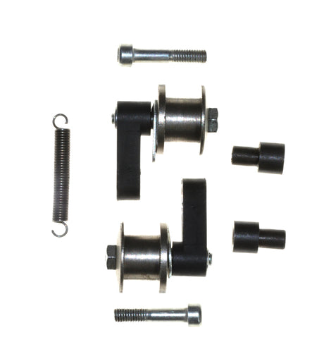 Chain Tensioner for Razor Dirt Quad electric ATV, featuring various metal parts including fasteners, cylinders, and screws essential for maintaining proper chain tension on the ATV.