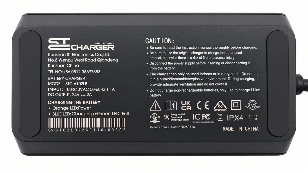 ELE2506208 - 24 Volt 2 Amp Lithium-Ion Battery Charger for the Jazzy Carbon, Carbon 27, & Carbon HD