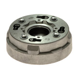 Automatic Clutch for the Baja ATV WD90R - VIN Prefix LUAH, featuring a circular metal structure with screws, designed for a slotted shaft with six lands and grooves.