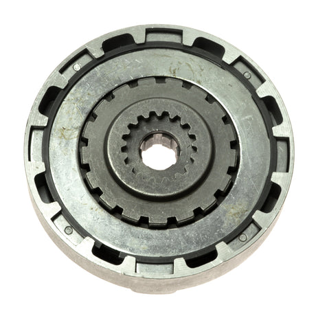 Automatic Clutch for the Baja ATV WD90R with VIN Prefix LUAH, featuring a circular metal design with a central hole, used for slotted shafts with six lands and grooves.