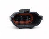 3-pin sealed connector with rubber gasket on the Coleman EVB200 twist grip throttle
