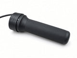 Ribbed rubber twist grip on the Coleman EVB200 throttle assembly