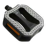 Comfort Grips ABS Pedals by Sunlite, featuring a textured black and grey design, perfect for bicycles, electric bikes, and scooters.